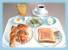 朝食無料サービス